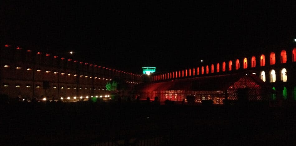 Night view of Cellular Jail